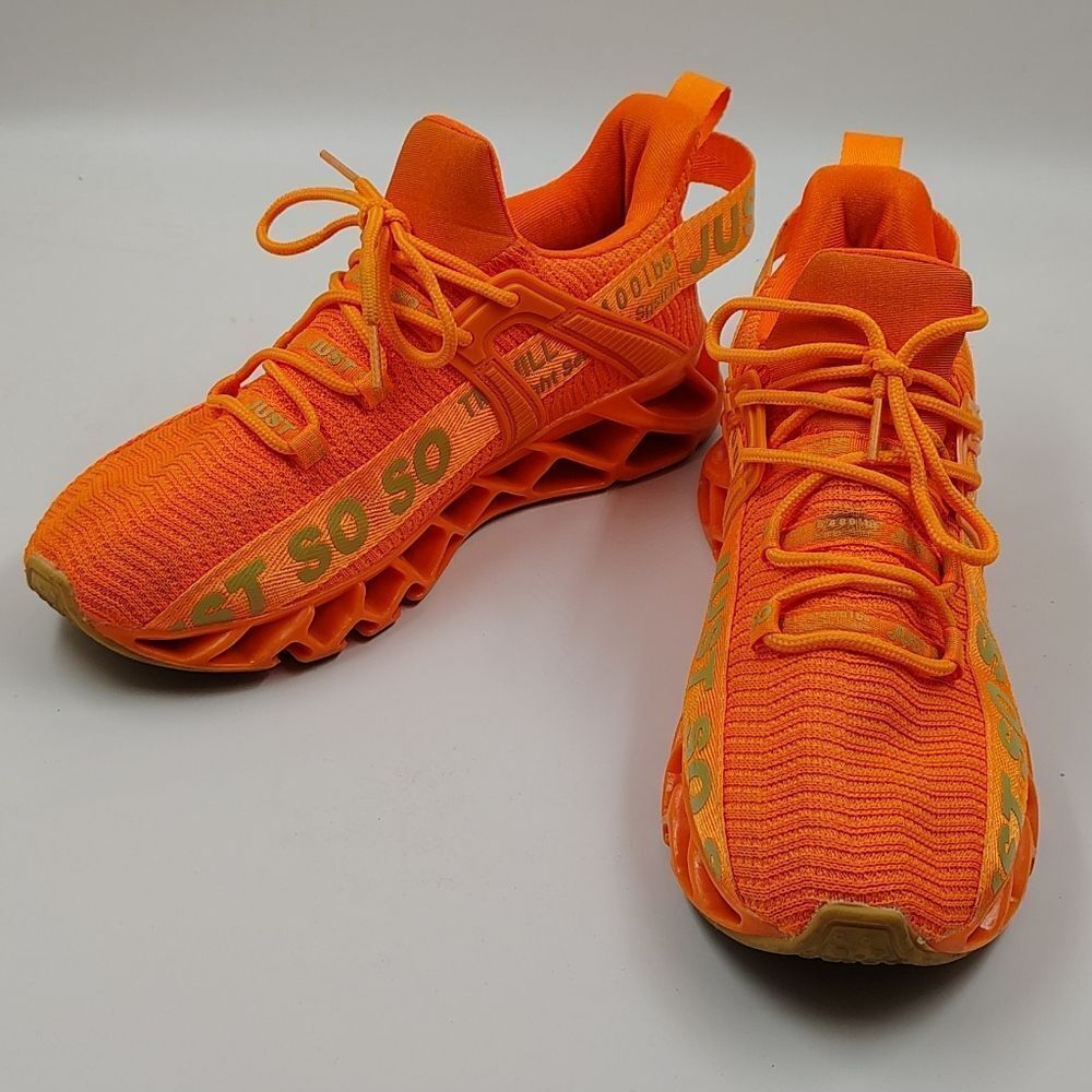 Just So So Neon Orange Women's Sneakers Running Shoes Sz 10